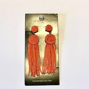 *NWT* J Crew Statement Beaded Tassel Earrings